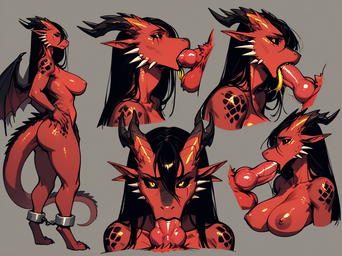 Big Snout, Broad Snout, Black Buttcrack Furry AI Porn