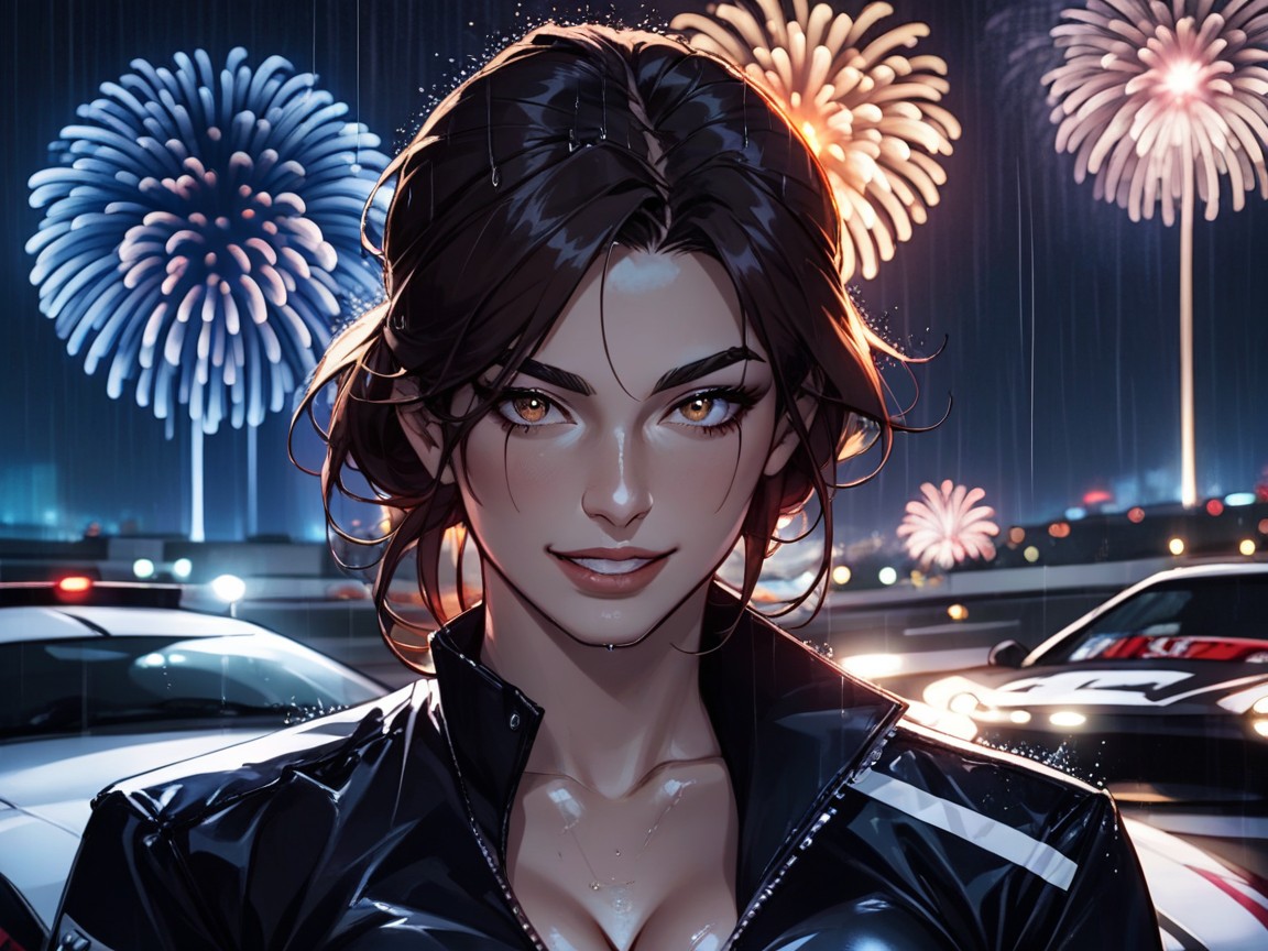 Bust Shot, Lara Croft, Large Rounded Breast AI Porn