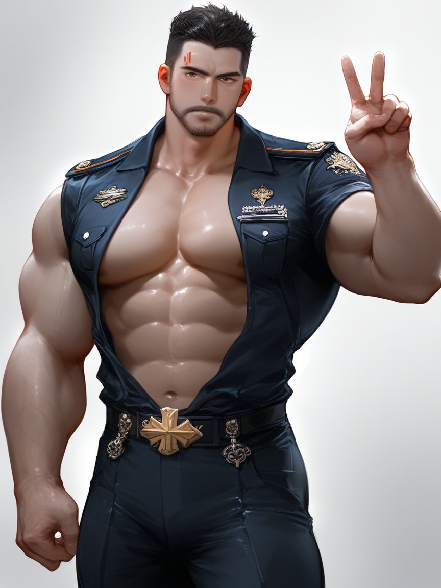 Photorealistic, 모델, Powerful Aura 게이 AI 야짤