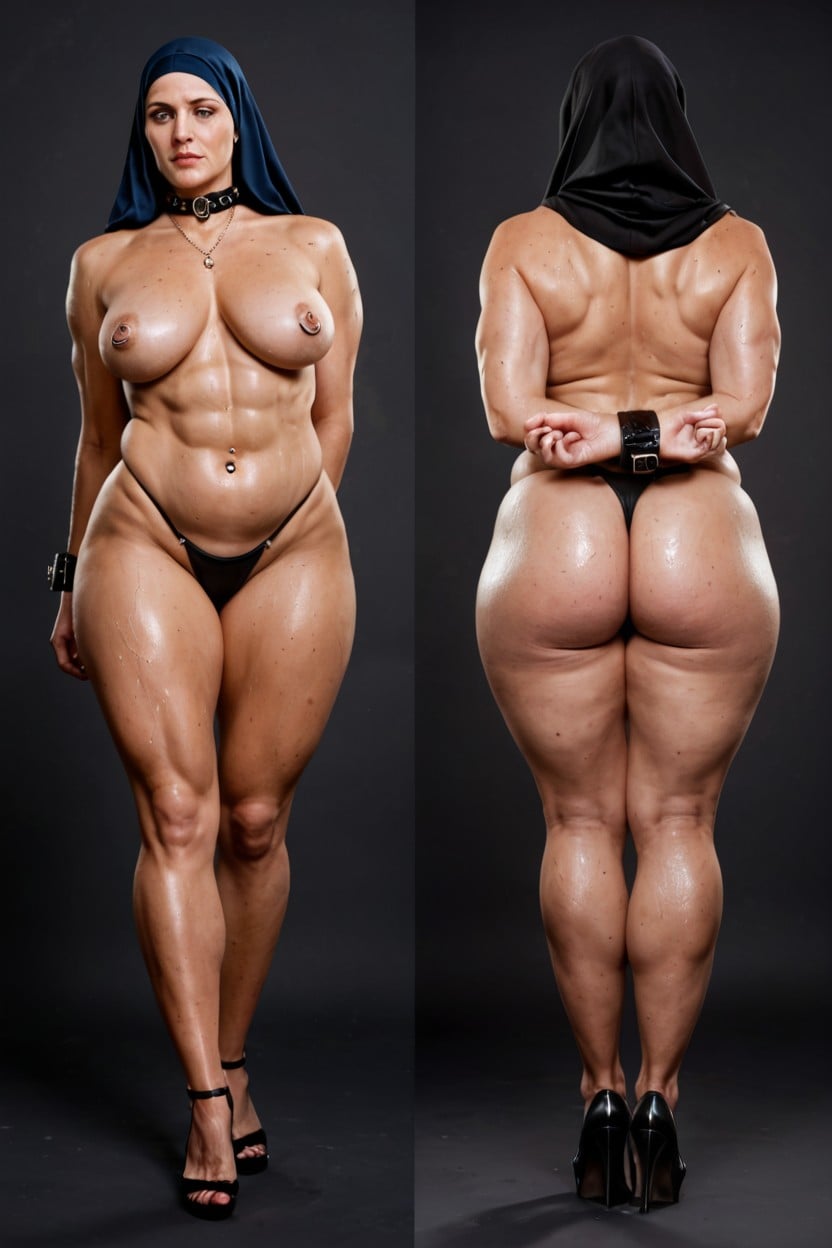 Flabby Skin, Thick, Full Body View MILF AI Porn