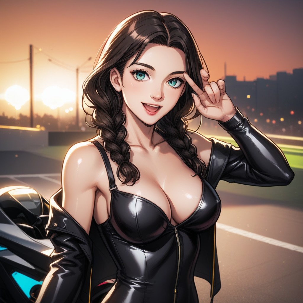 One Person, Mouth Open Slightly, Ultra Detailed Face Hentai IA