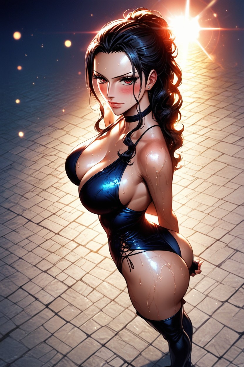 Hourglass, Detailed Eyes, Standing Hentai AI Porn