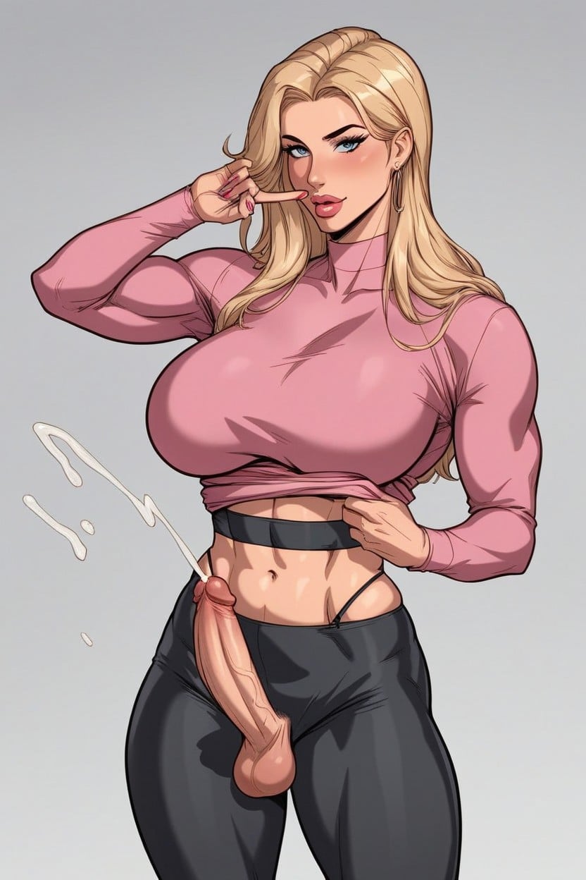 Sexy Pose, Highly Detailed Body, Slutty Shemale AI Porn