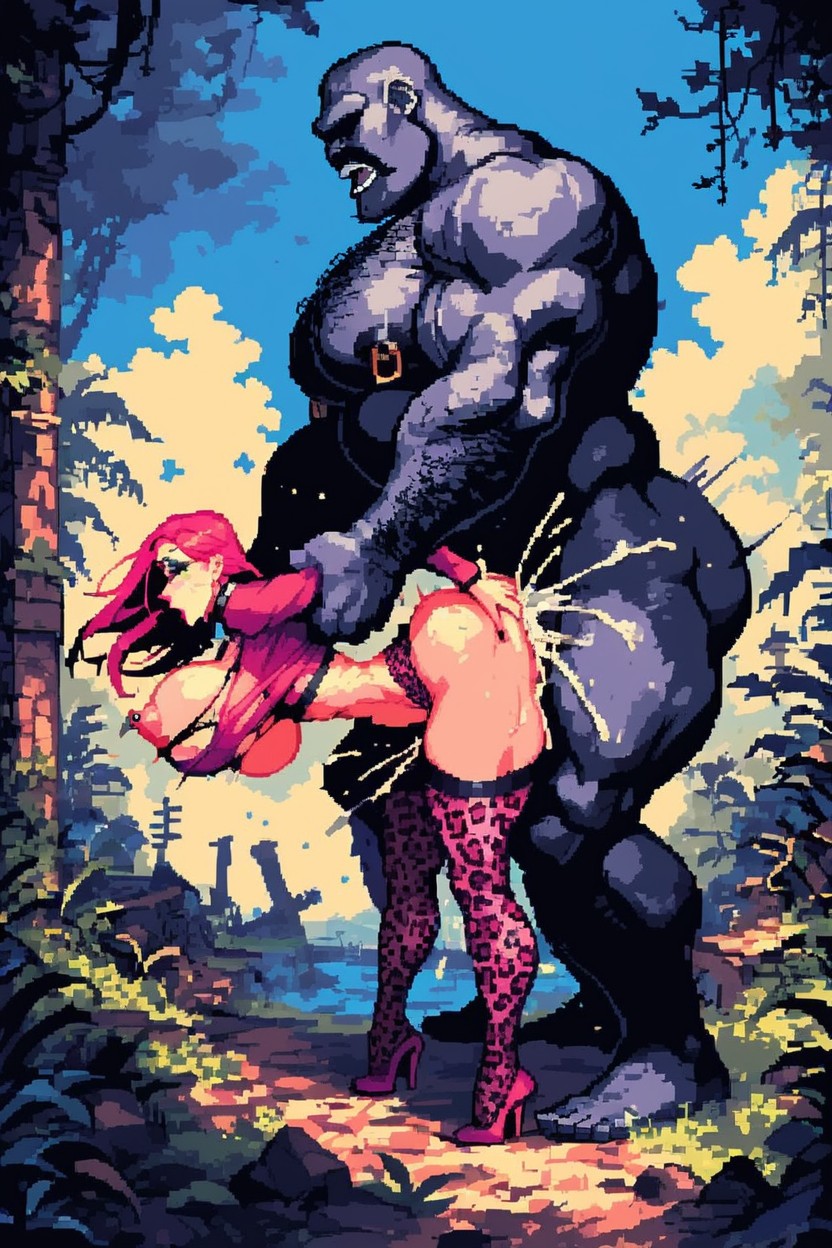 Fit Body, Location Jungle, Orgasm AI Porn