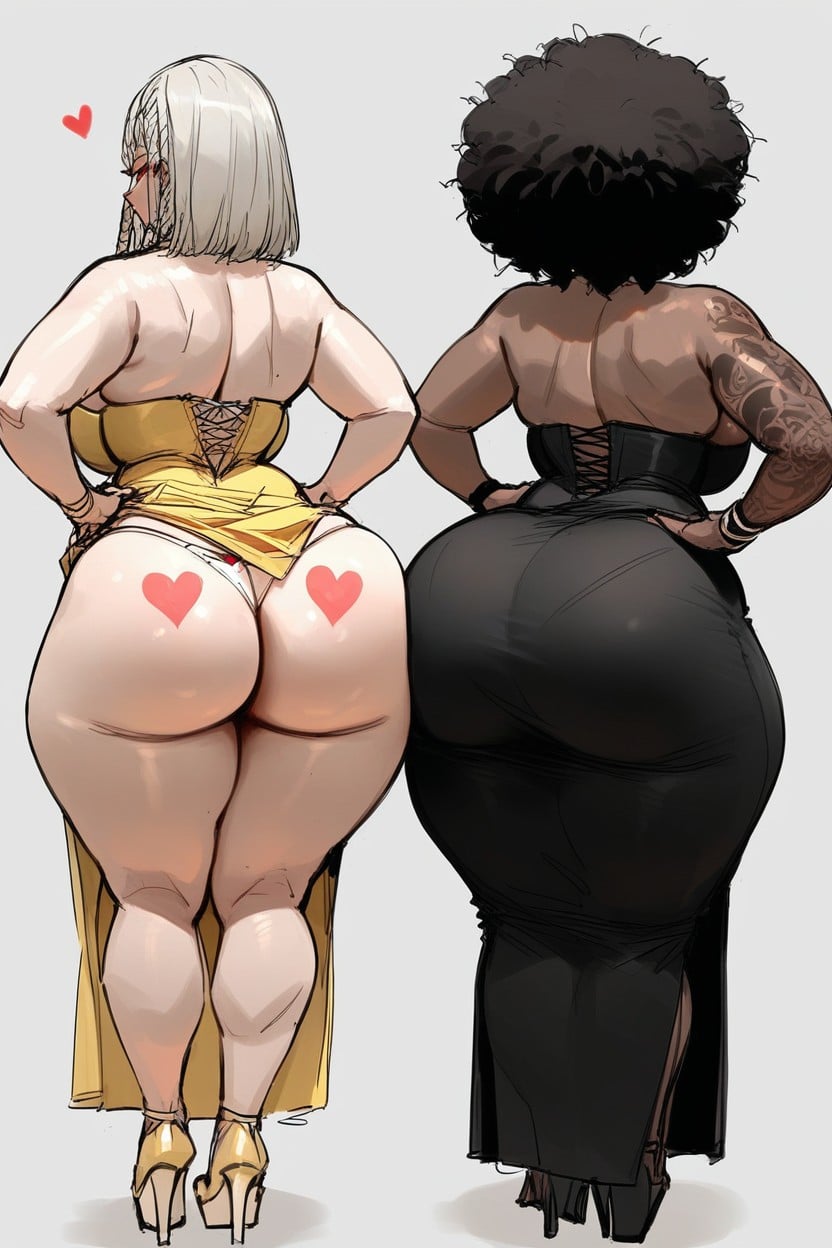 Bend Over, Slut To White Man, Large Ass Hentai AI Porn