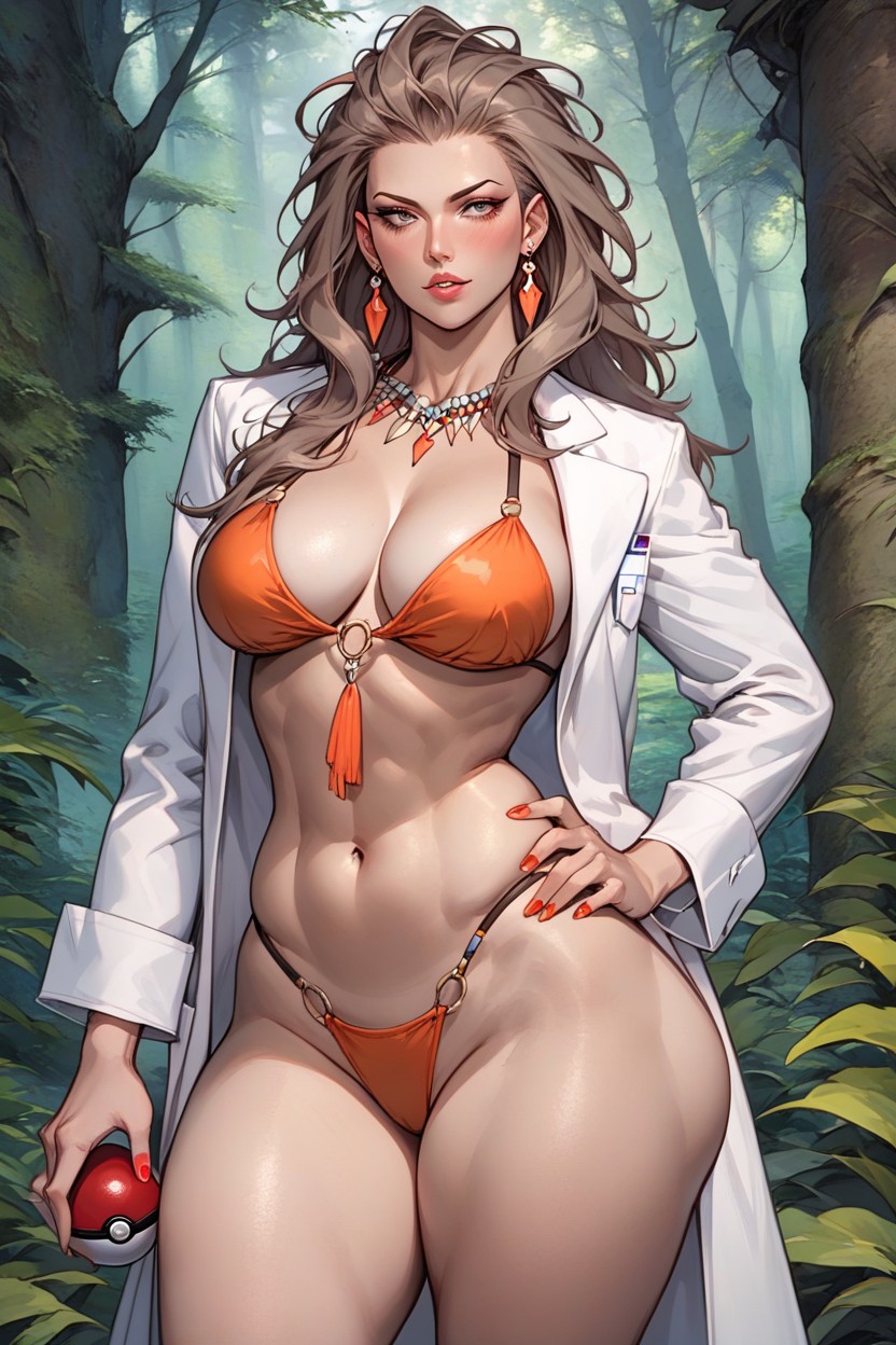 Ultra Detailed Face, Messy Hair, Full Thick Thighs Hentai AI Porn