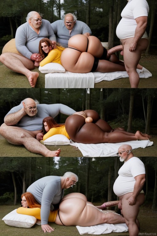 Angry, Anal Job, Ugly Bastard Old Zombie Monster Shot Cum On White Ass AI Gay Porn
