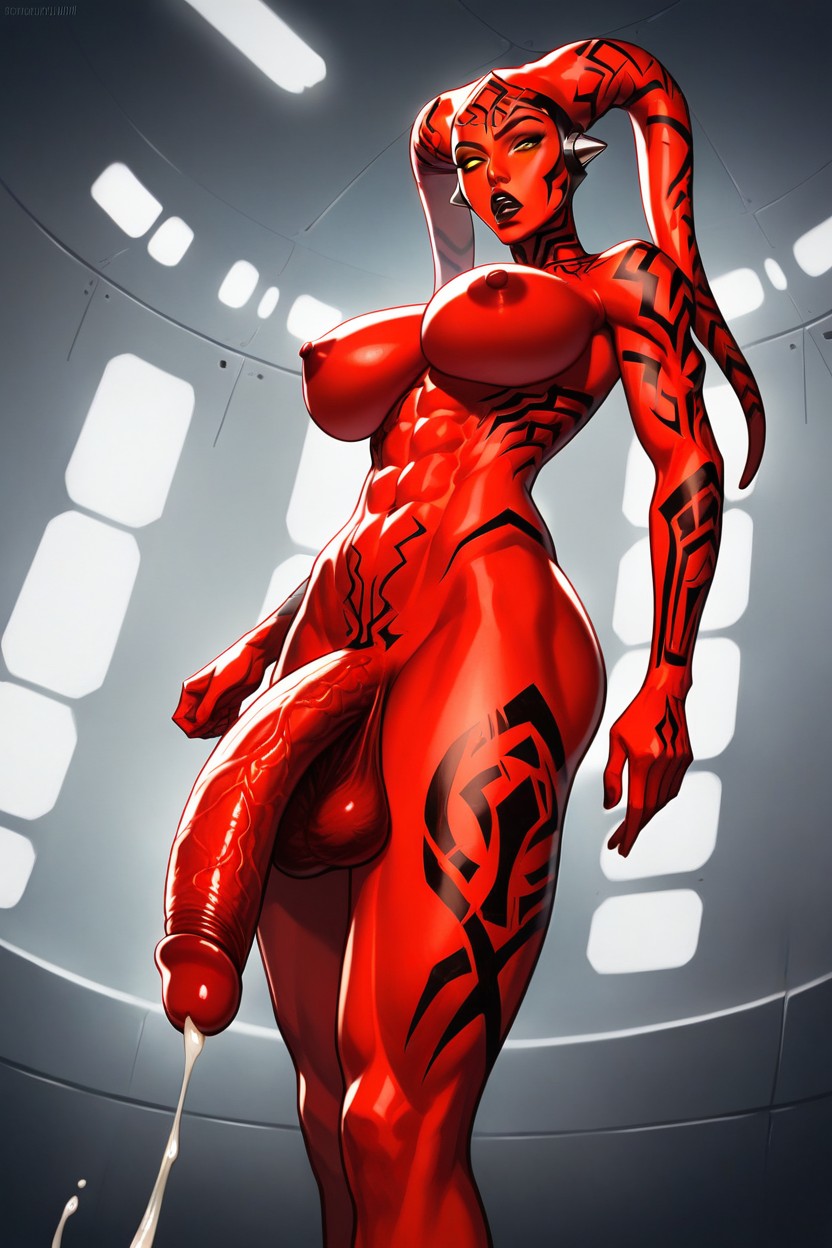 Perfect Limbs, Perfect Body, Red Skin Female Shemale AI Porn