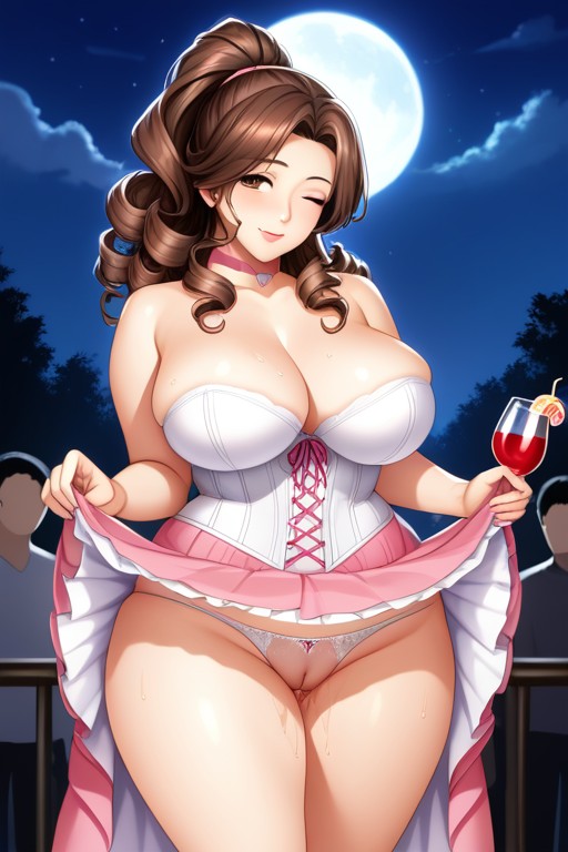 White Panties, Detailed Face, Winking Hentai AI Porn