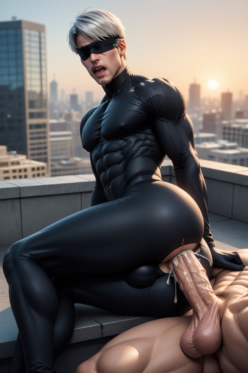 Nier Automata, Motion Lines, Involuntary Thrusting AI Gay Porn