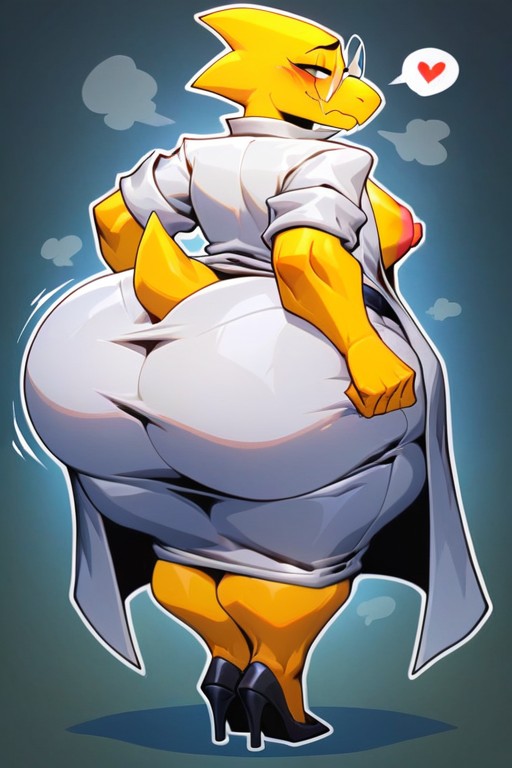 Round Glasses, Gigantic Ass, 18+ Furry AI Porn