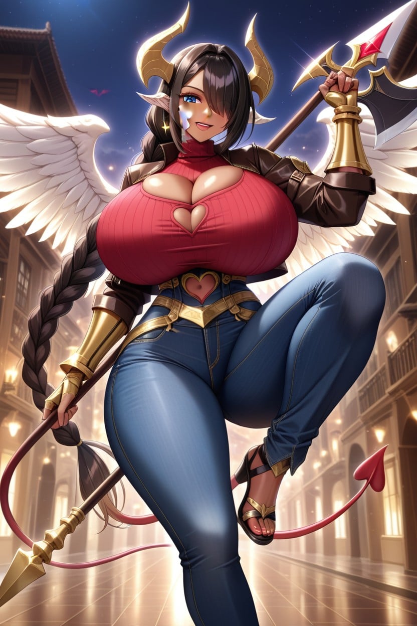 18+, 巨大な乳房, サキュバス ヘンタイAIエロ