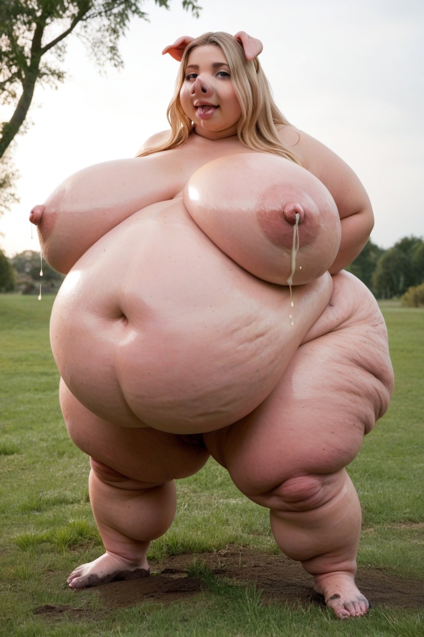 Transforming Hupig Body, Fat Everywhere, Mud Everywhere BBW AI Porn