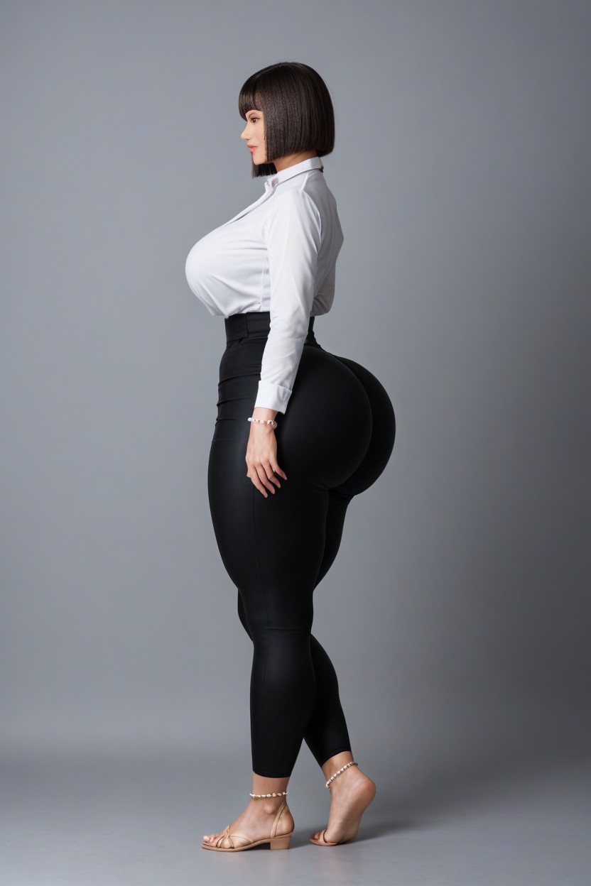 Skinny, Hyper Thick Ass, Full Body AI Porn