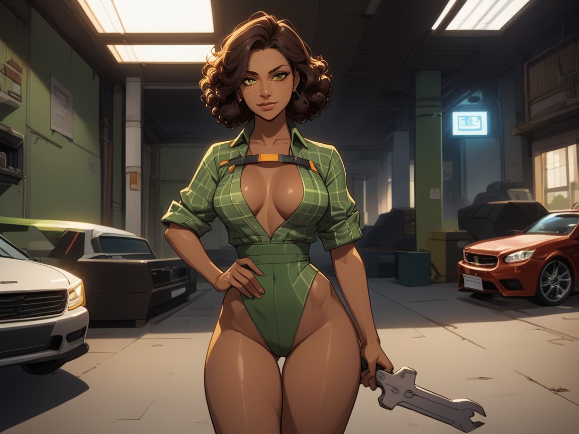 Detail Accents, Squared Breasts, Mechanic ラティーナAIエロ