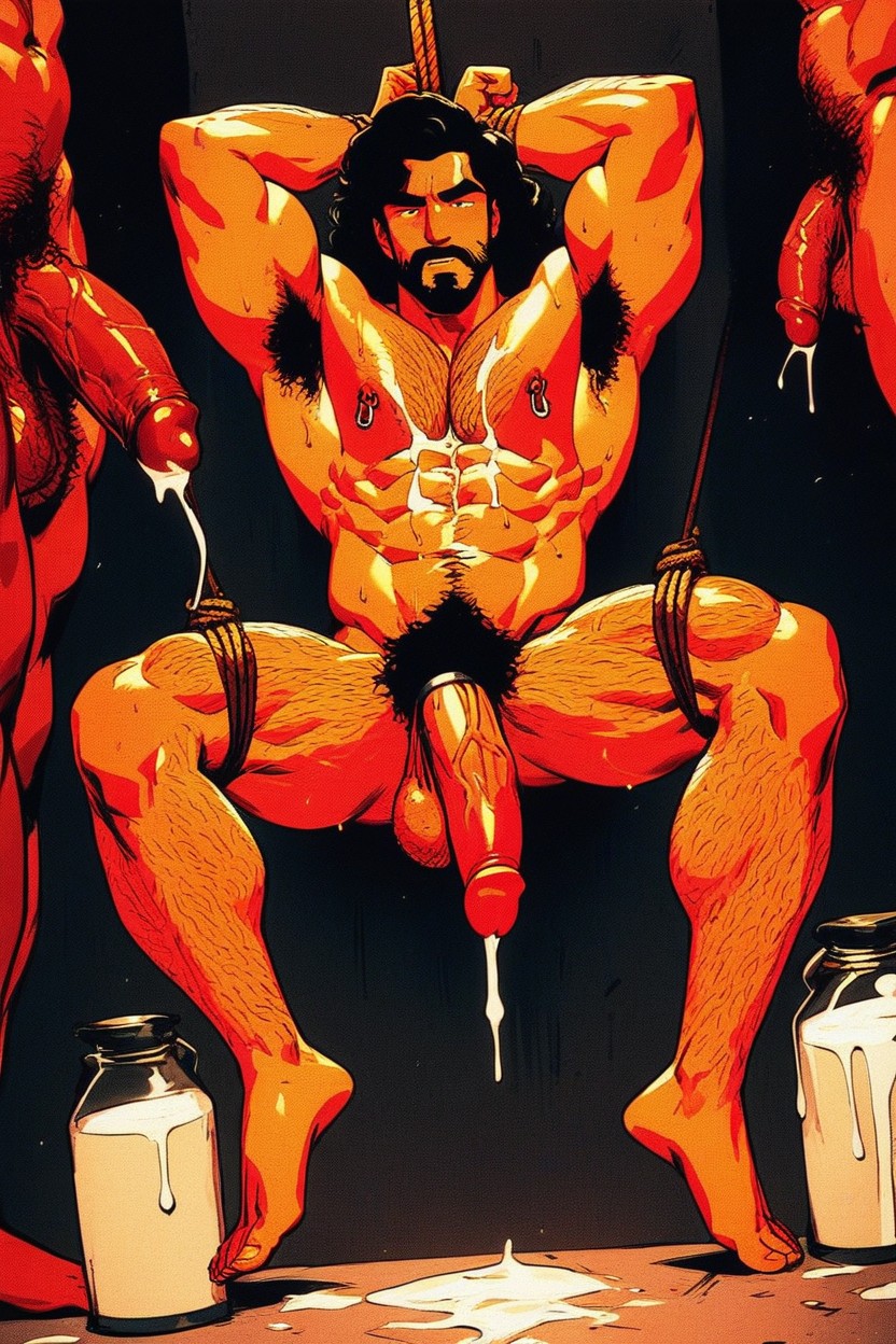 Medium, Hands And Feet Tied, Confused Face AI Gay Porn