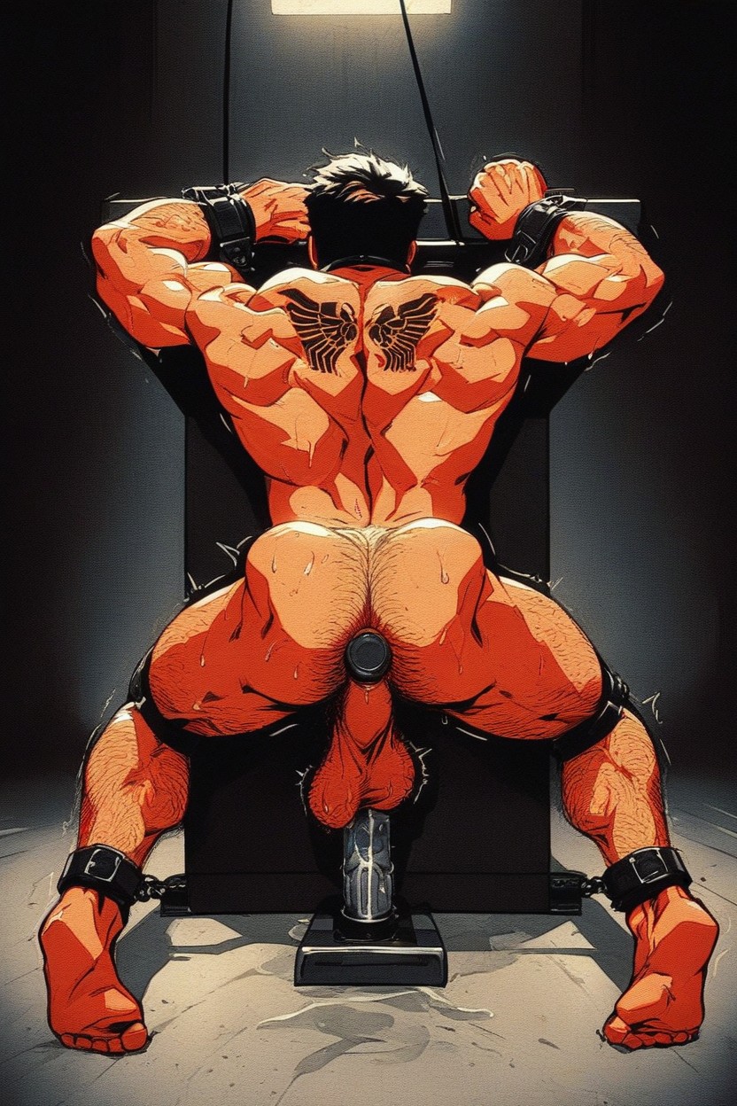 18+, Dark Hair, Steam AI Gay Porn