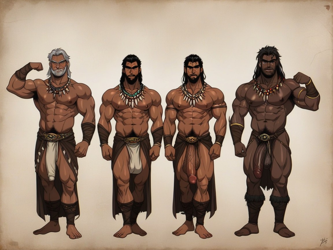 Muscular, Detailed Face, Dilf AI Gay Porn