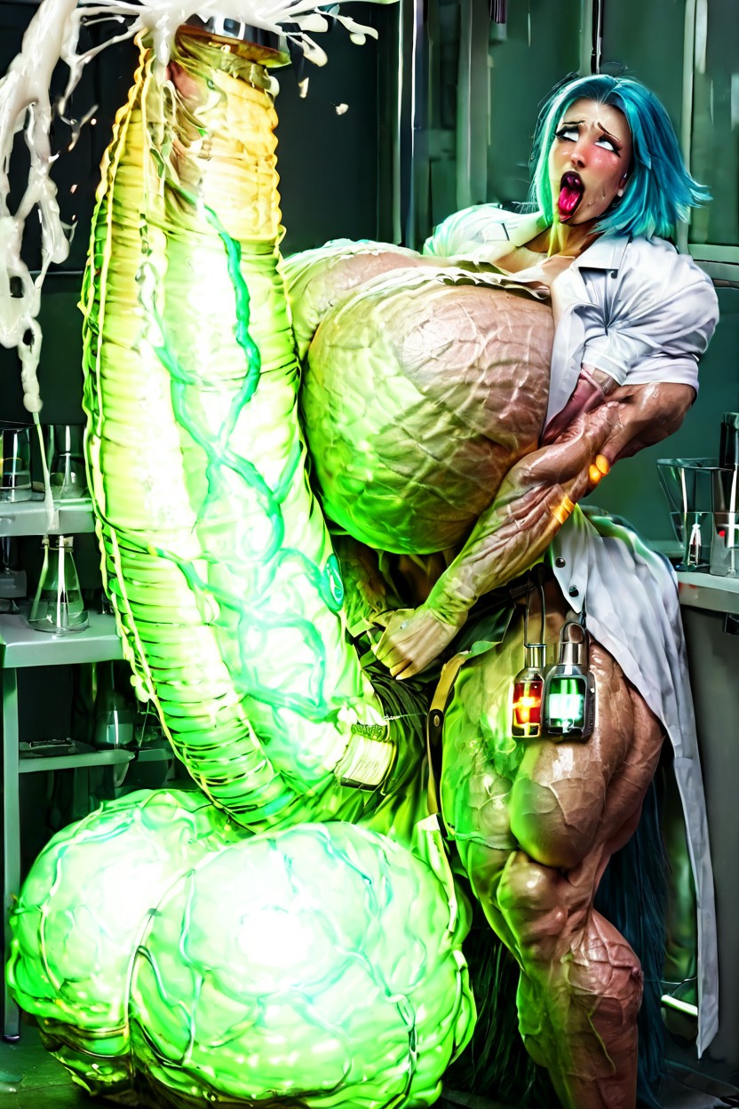 Impossibly Long Hyper Penis, Futanari, Impossibly Oversized Veiny Futa Shemale AI Porn