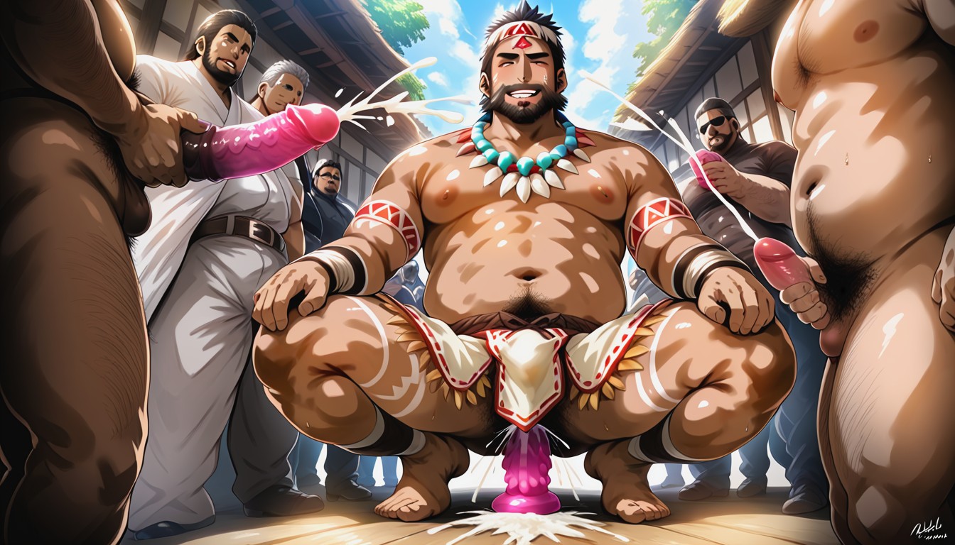Detailed Drawing, Cumshot, Large Ass AI Gay Porn