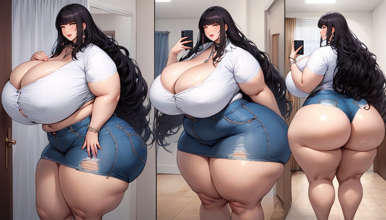 Mega Engorged So Much More Hyper Fatter Engorged Hyper Mega Breasts And Fat Ass, Hyper Ultra Mega Fat Ass, Hyper Mega Fat Ass Expansion BBW AI Porn