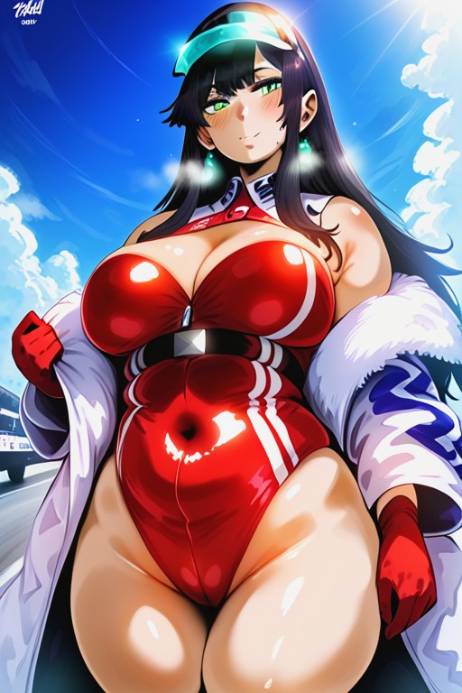 Wide Round Hips, 18+, Sky Box Background Porno IA Hentai