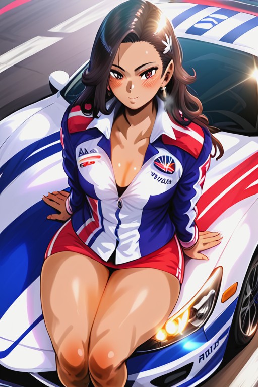 Street Racing, Bokeh, Multiple Vehicles In Picture Hentai IA