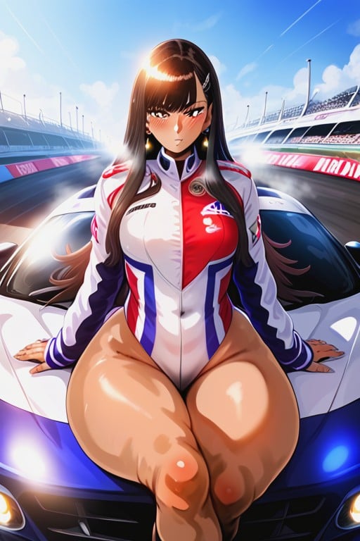 Thick Thighs, Racing, Panoramic Hentai AI Porn