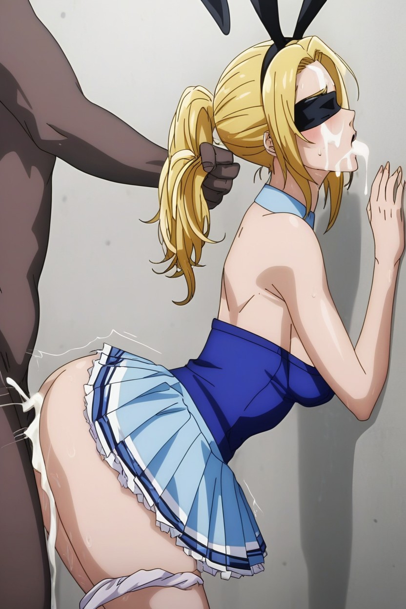 Creampie, Bounce Lines, Panties Around One Leg Hentai AI Porn