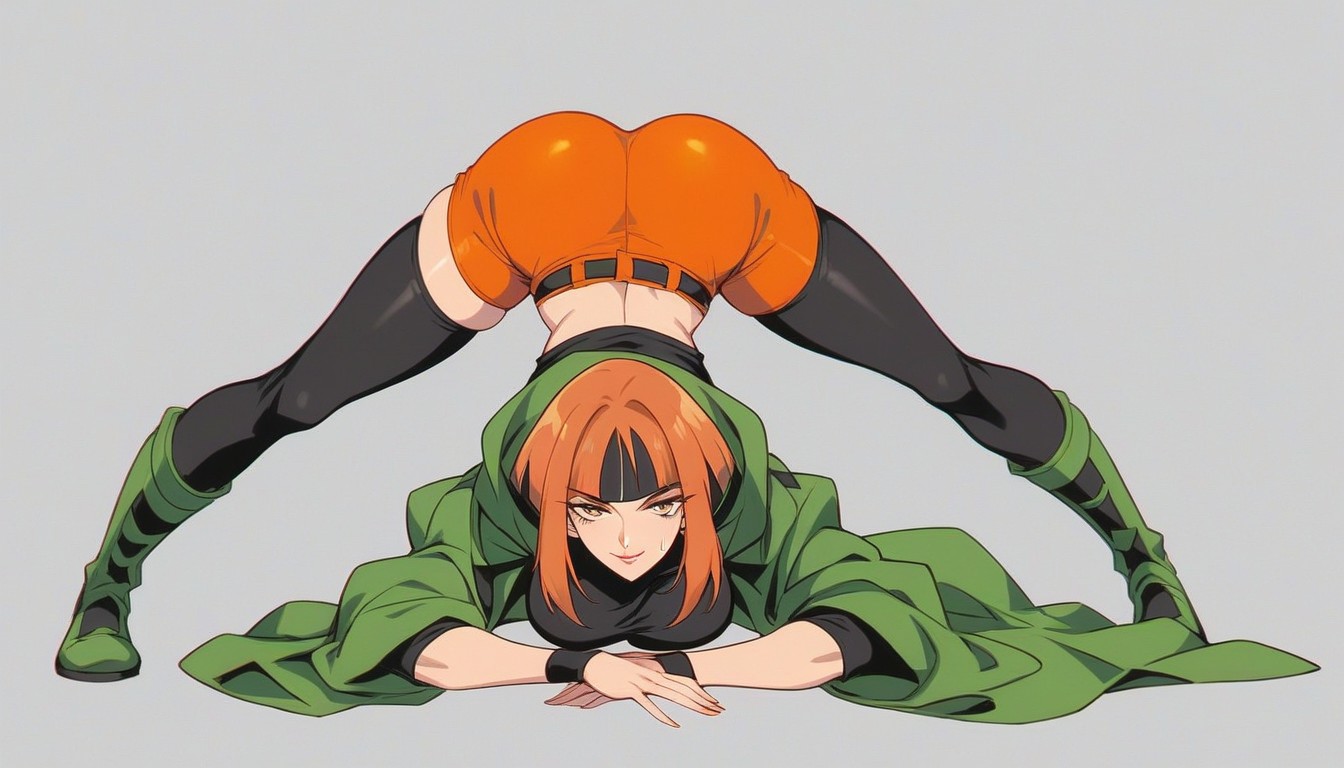 18+, Green Cape, Large Breast Hentai AI Porn
