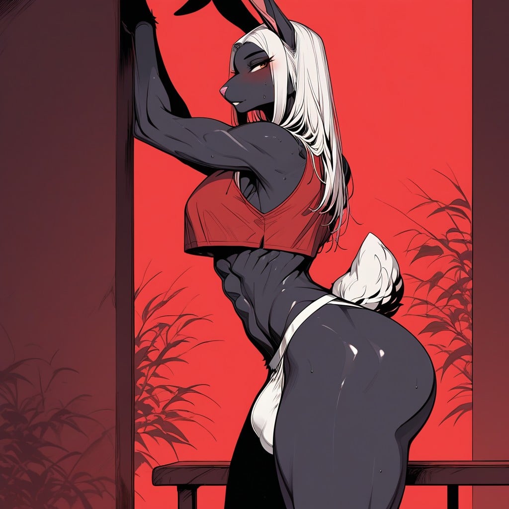 Super Wide Hips, Wasp Waist, Ass Bigger Than Torso Furry AI Porn