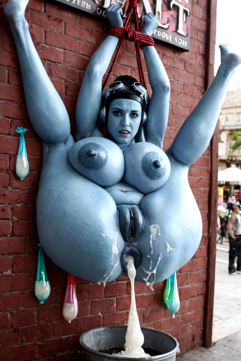 Men Throwing Dildos At Women, Extremely Long Nipples, Low Breasts AI Porn