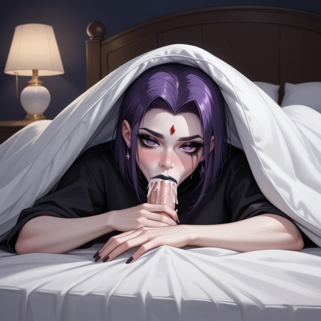 Cum Out Of Mouth, Cuerpo Completo, Blushing Hentai IA