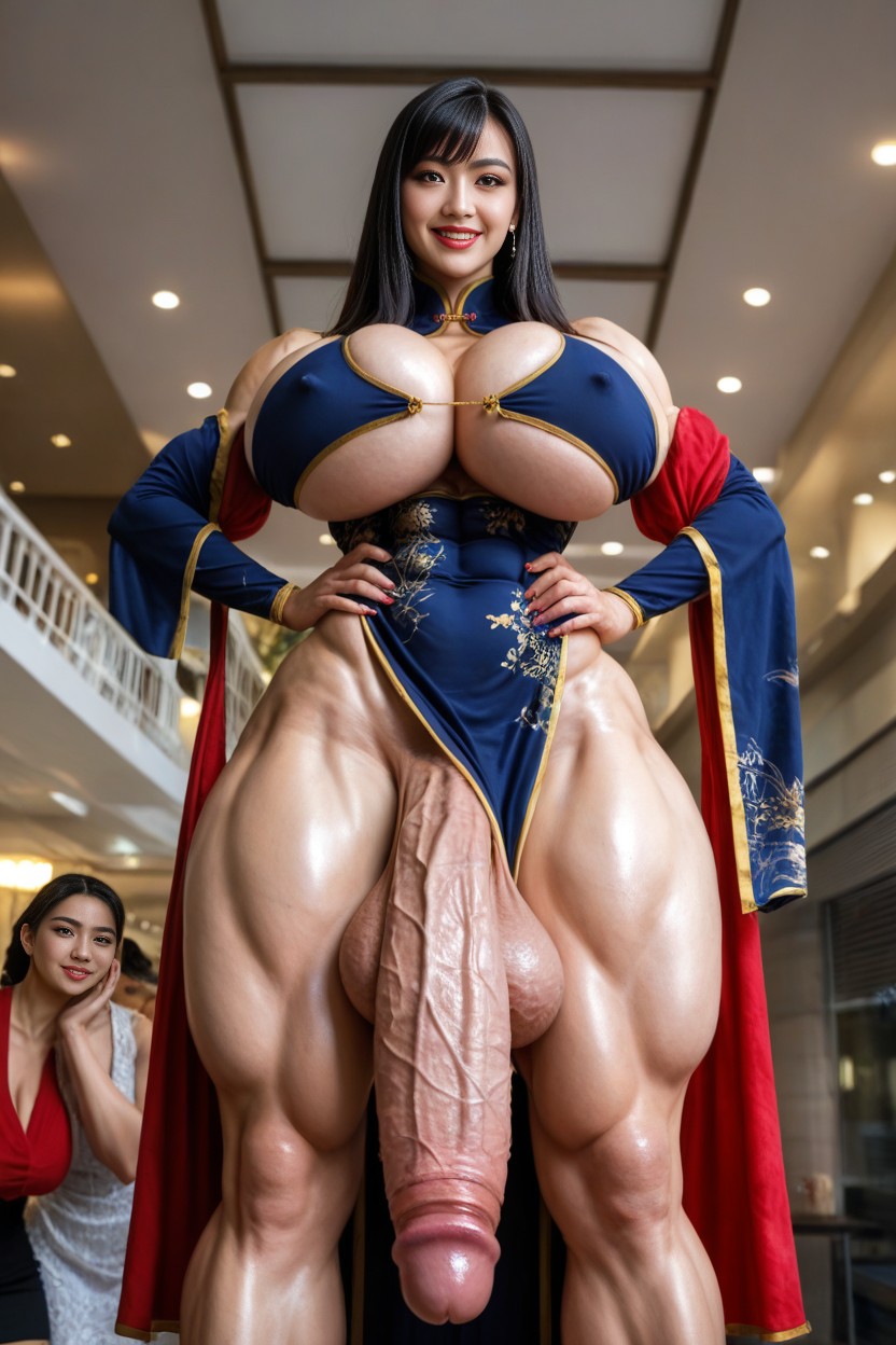 Chinese, Futanari, Black Hair AI Porn