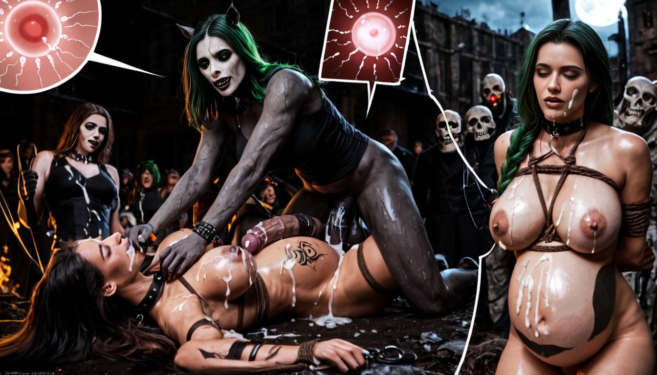 Cum On Face, Burned Ruins, Collar (restraints) AI Porn