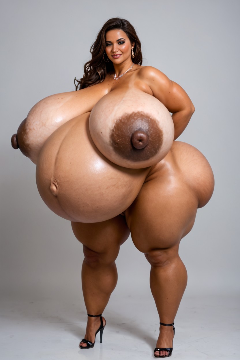 Breast Expansion, Gigantic Pregnant Belly, Thick AI Porn