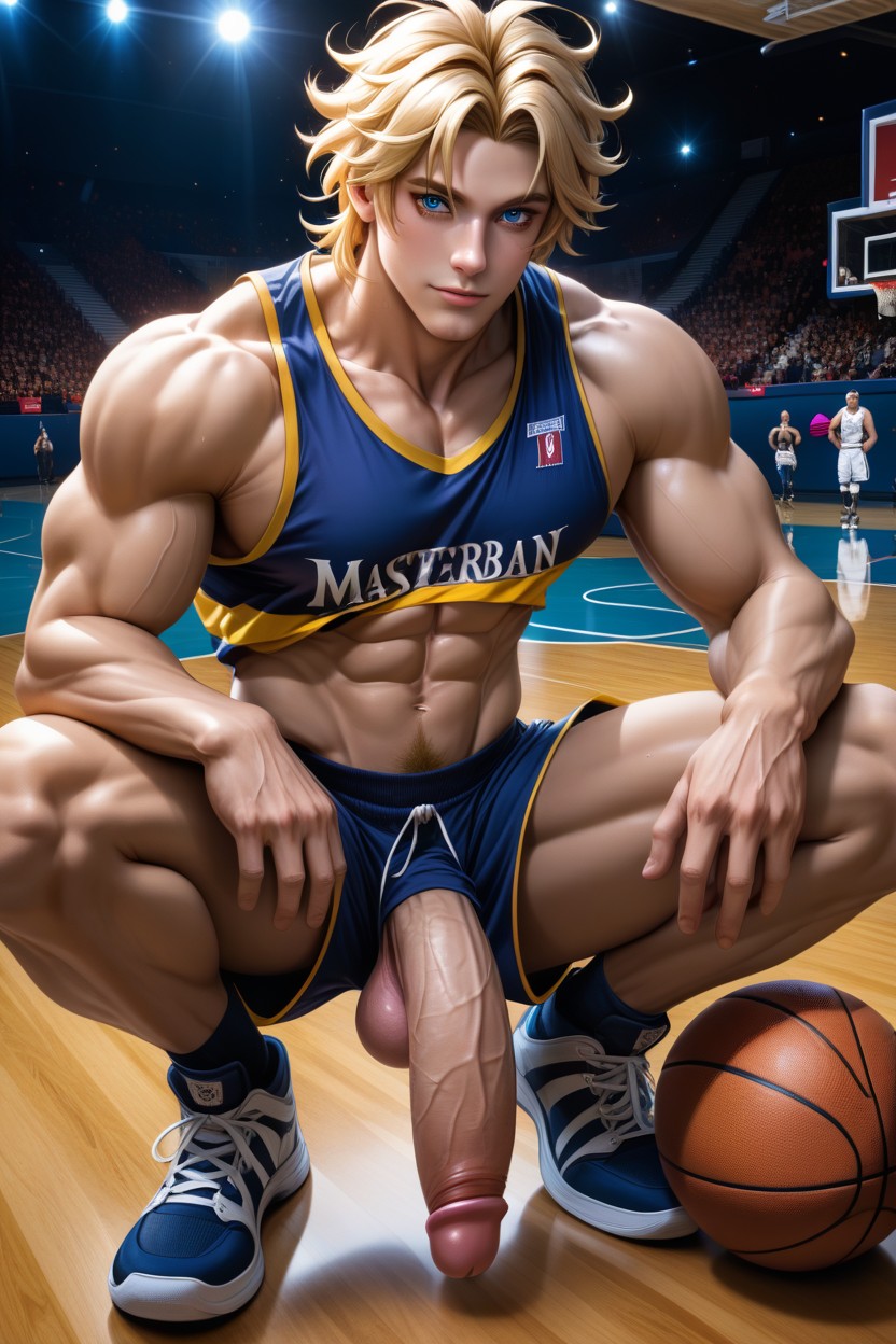 Pecs, Happy, Blonde Hair AI Gay Porn