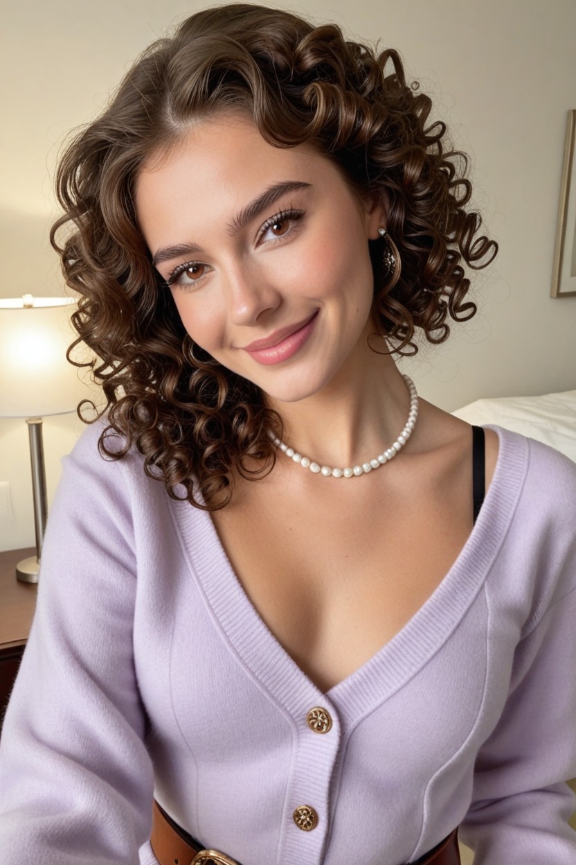 Skinny, Pin Curls, S S Era Style AI Porn