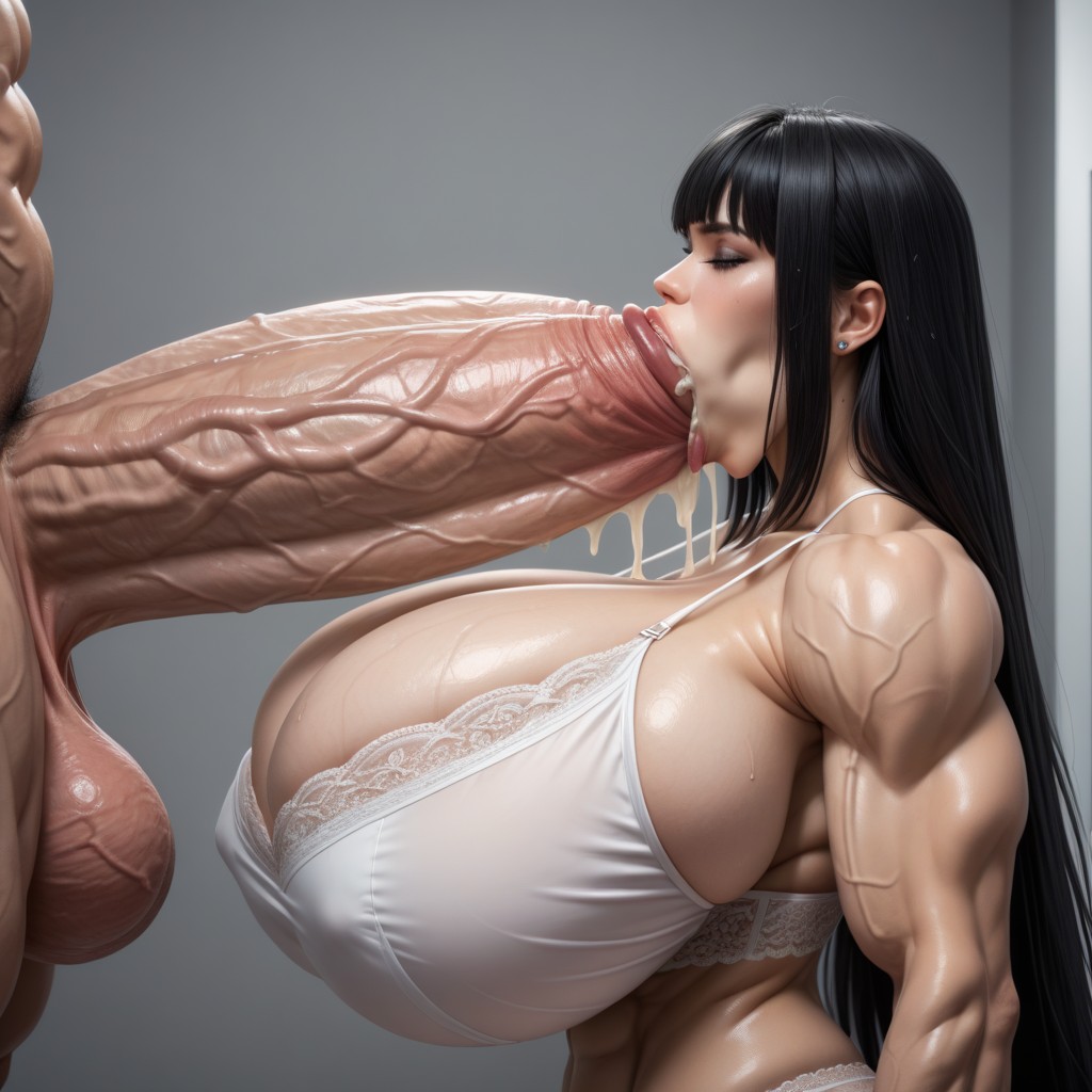 Ultra Deep Cleavage, 30+, Thick Lips Shemale AI Porn