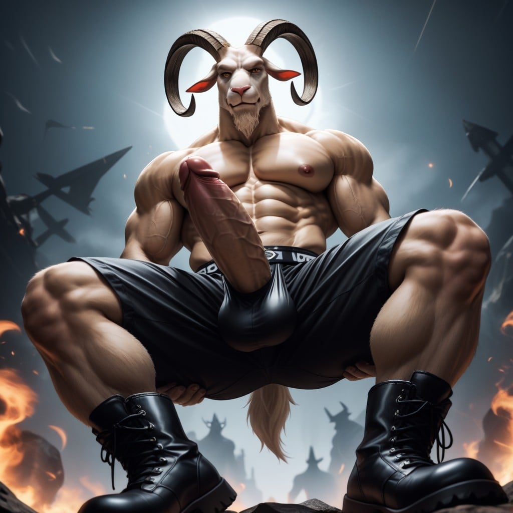 Baphomet, Bottom Up, Long Cock AI Gay Porn