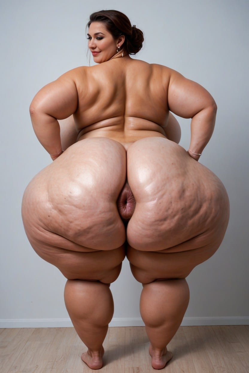 Thick Zaftig Physique, Butt Implants, Hyper Head BBW AI Porn
