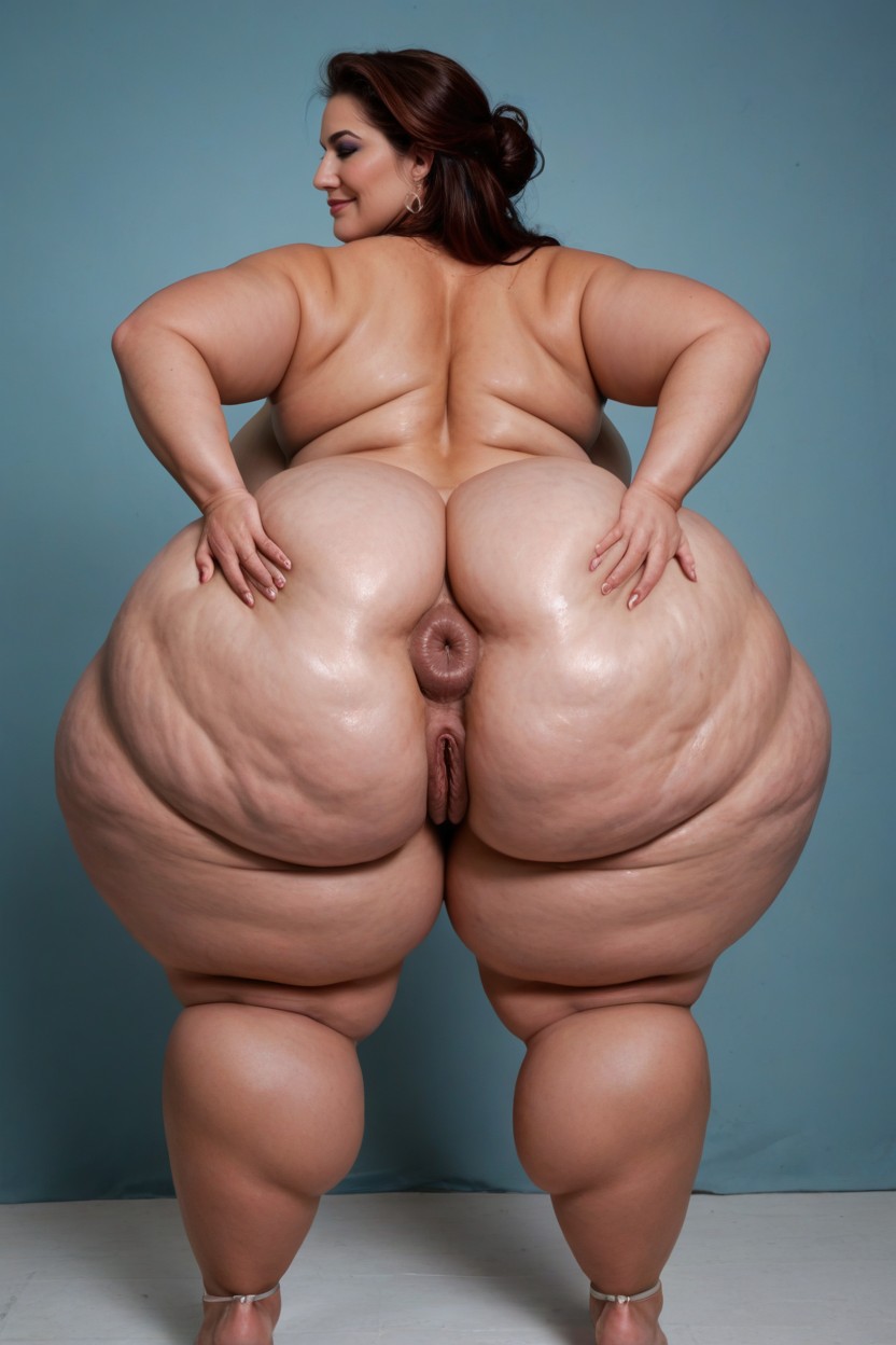 Gaped Anus, Butt Implants, Extra Thicc Thighs BBW AI Porn