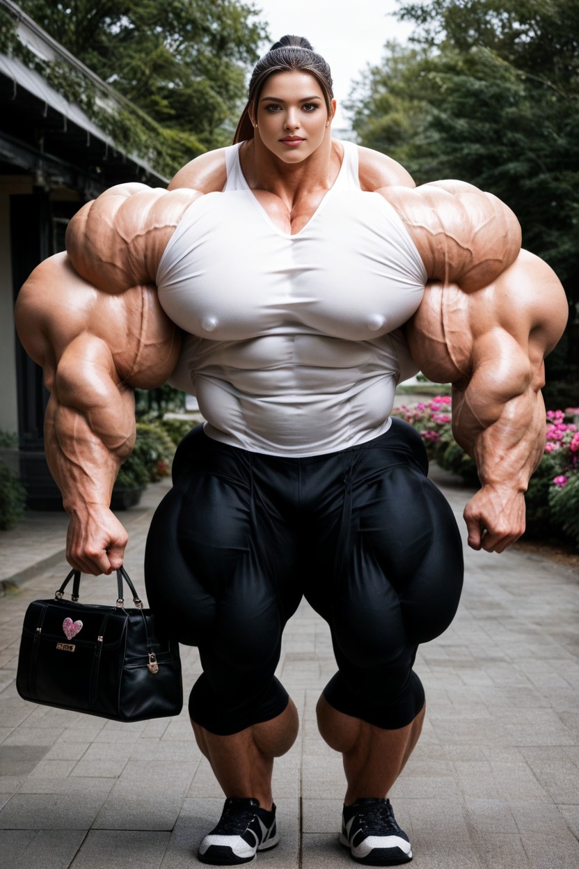 Gigantic Muscles, Gigantic Muscles, Form Fitting Clothes AI Porn