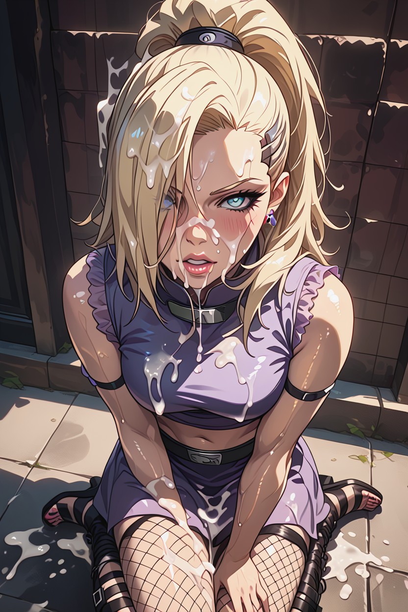 Drool, Cum Covered, 1 Person Hentai AI Porn
