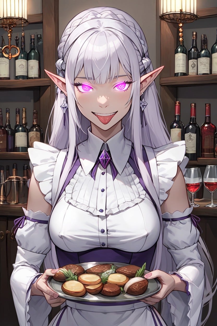 Tired Face , Emilia From Rezero Is A Good, Hynotized Hentai AI Porn