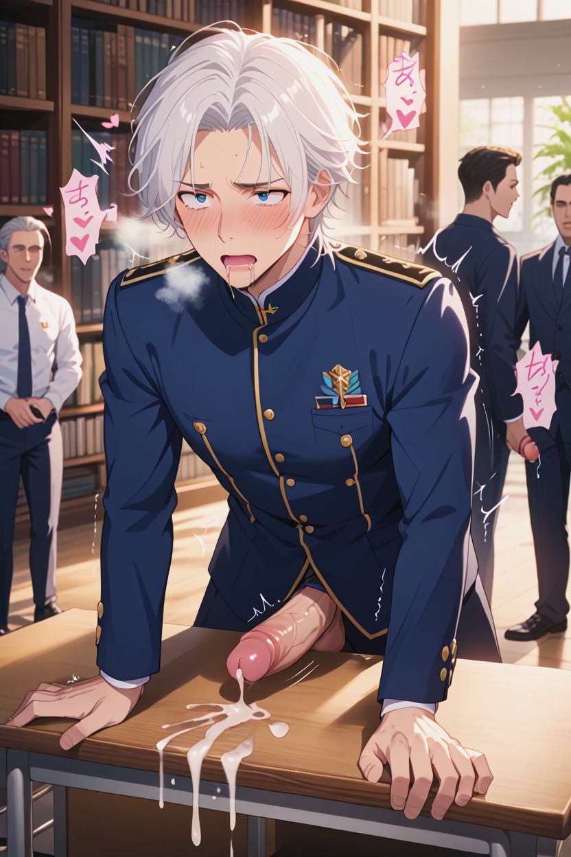 Bend Over, Gooning, Wide View AI Gay Porn