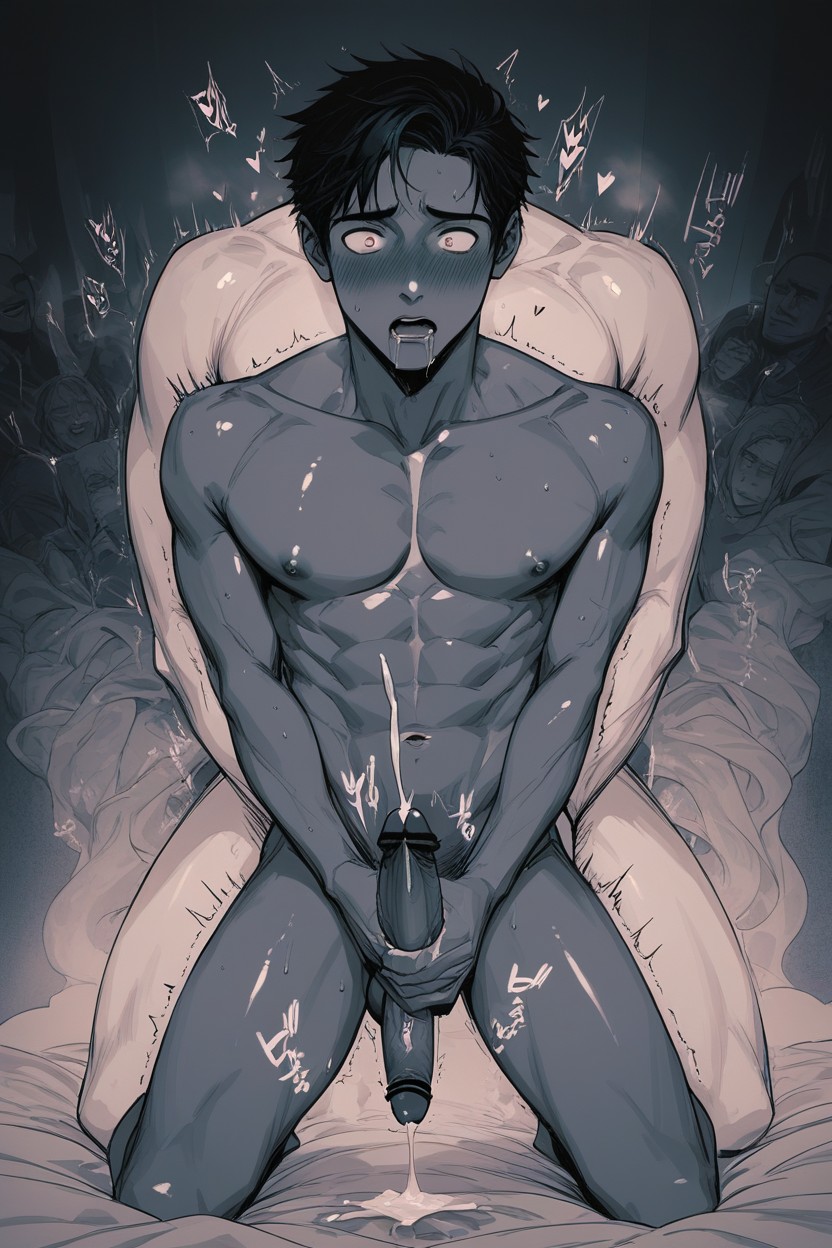 Hyper Ejaculation, Soaked, Yaoi AI Gay Porn