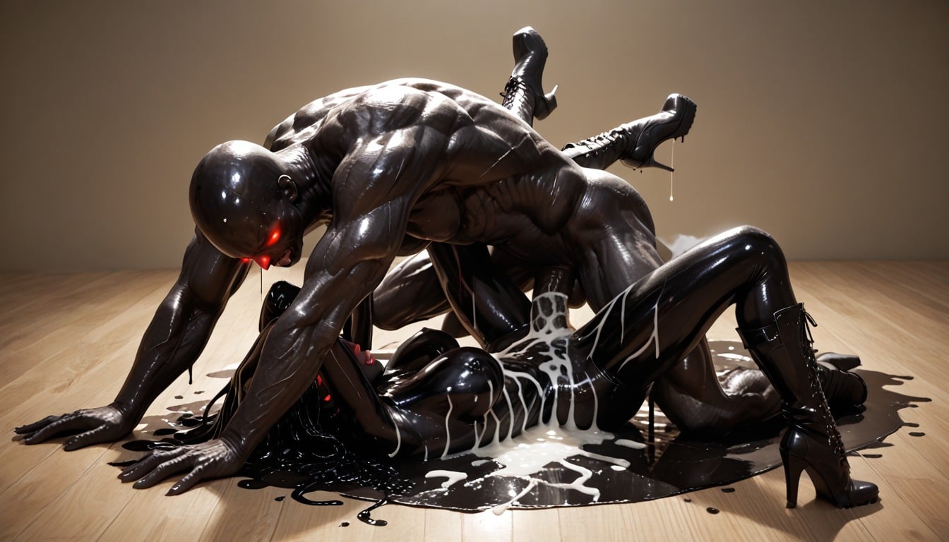 Cum Shooting Out, Dancers Have Hard Cocks, His Hard Cock Is In Her Pussy AI Porn