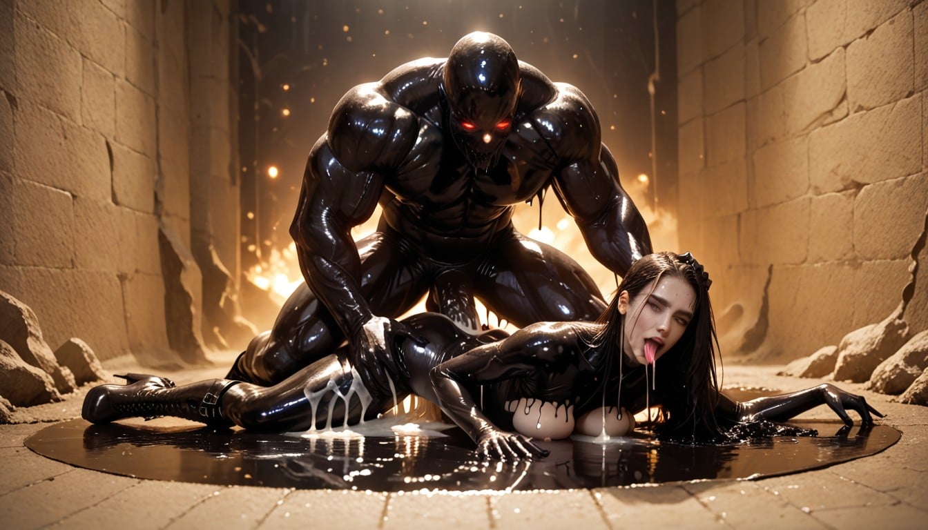 18+, Man Has Long Hair, Full Body View AI Porn