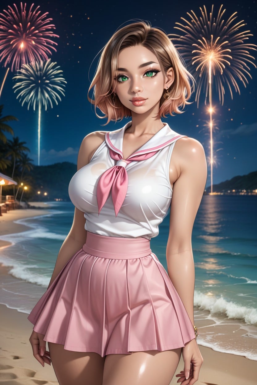 Most Attractive Oval Face, Gyaru, Albino Hentai AI Porn